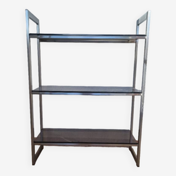 Artelano smoked glass and steel shelf