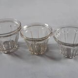 3 jam jars in blown glass