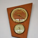 Clock barometer thermometer Kiplé formica vintage 1960s