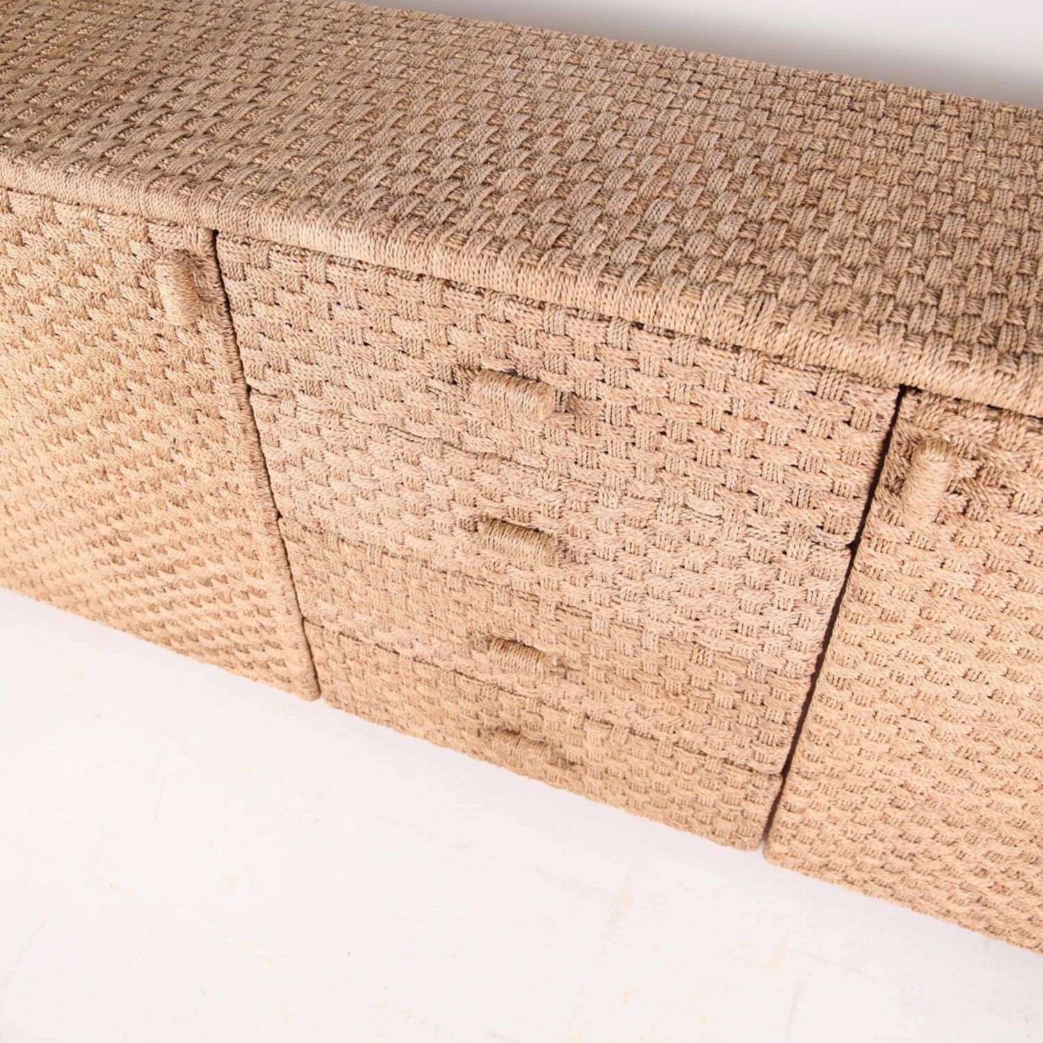 Braided rush sideboard