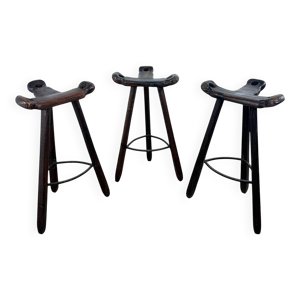 Ensemble de 3 tabourets - marbella