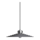 Pendant lamp sound m graphite strcture ⌀40cm herstal