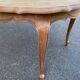 Extendable round Louis XV dining table, renovated in raw wood, 20th century, 200cm