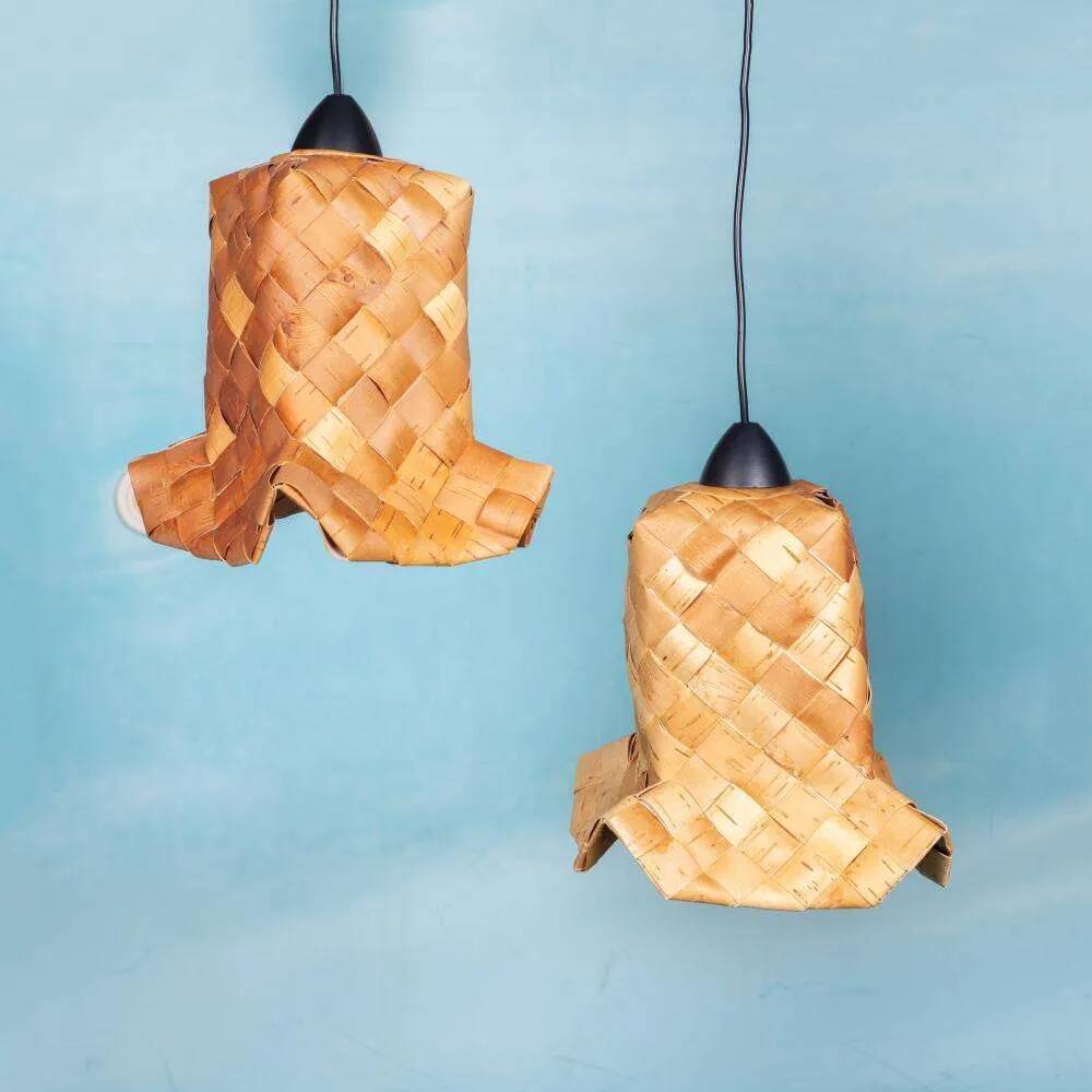 Japandi woven Scandinavian suspension, vintage