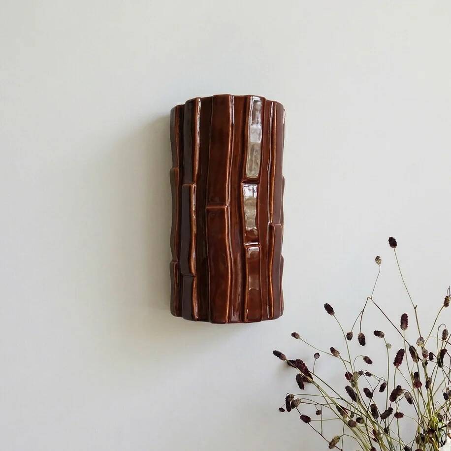 Tejo ceramic wall light (Moka) - Square Coco