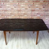 Renovated extendable table, designed by lejkowski - leśniewski, type 1326, poland 1970s