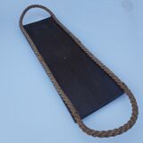 Vintage wooden and rope tray