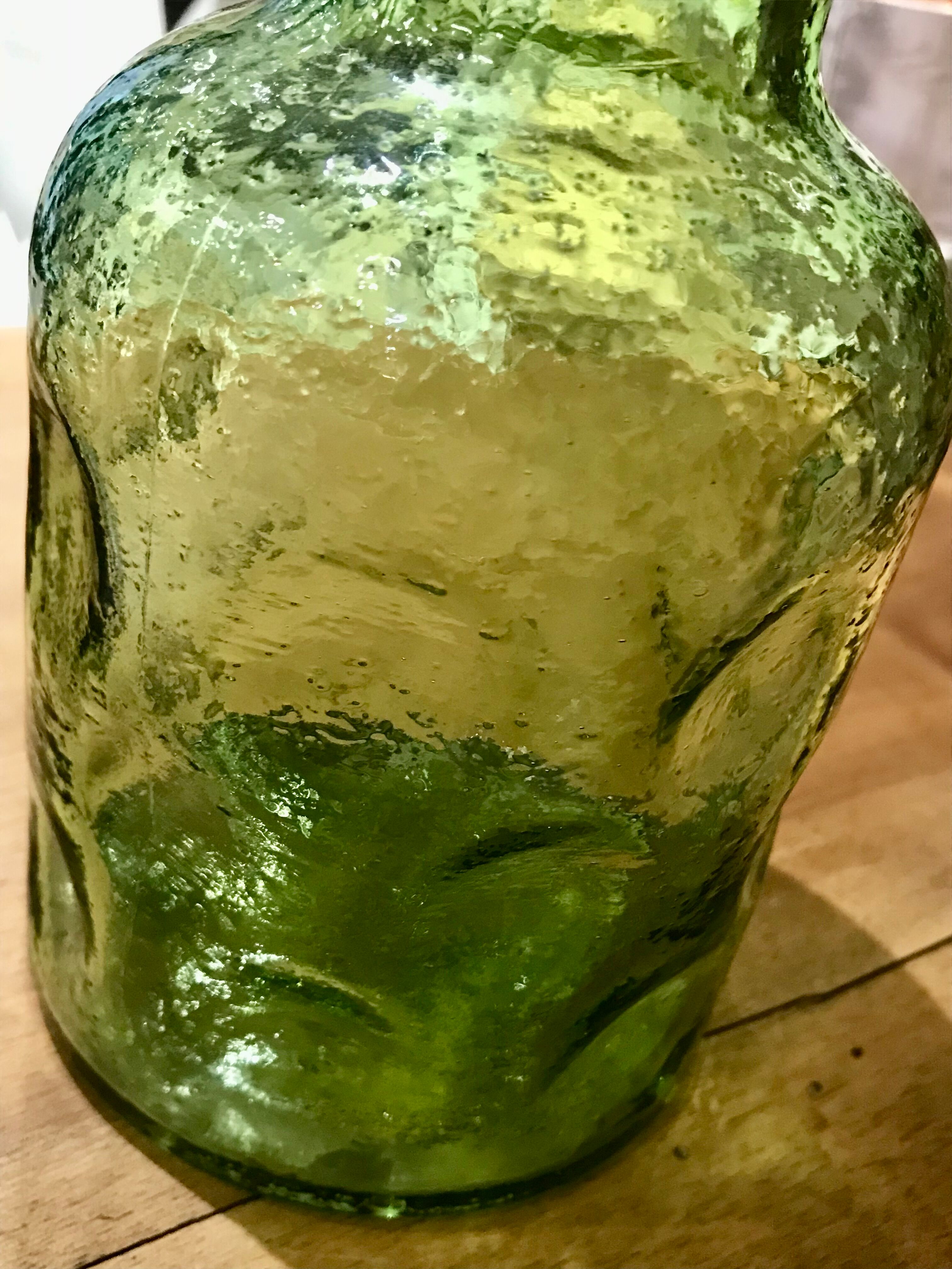 Carafe verre bulle années 70