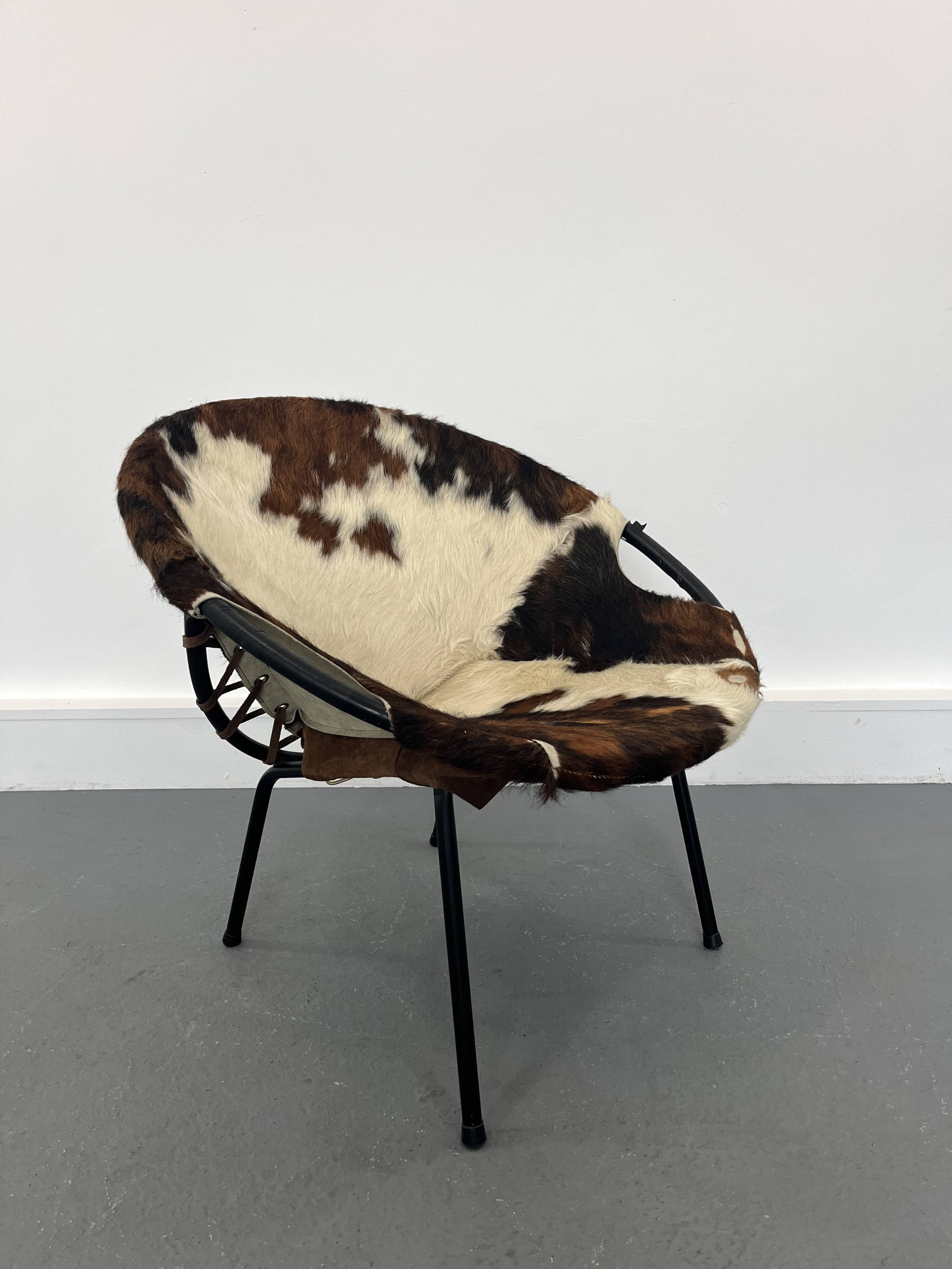 Mid-Century Swivel Balloon Armchair from Lusch & Co, 1960s