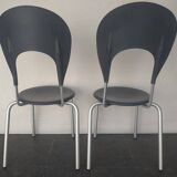 2X Designer chairs by Carlo Bartoli for Ycami