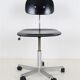 Adjustable Fritz Hansen / Kevi office chair by Jørgen Rasmussen / black / mid-century Danish modern design