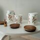Set of 3 old porcelain pots 30s/40s