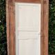 Cupboard door h201.5xl91.5cm with its 19th century molded frame