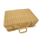 Wicker suitcase