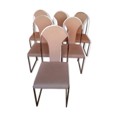 Belgo chrome vintage laitone lounge chairs, 1970s