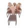 Chaises de salon vintage en laiton de belgo chrome, 1970s
