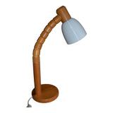 Lampe articulée en pin vintage