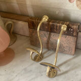 Pair of 19th century brass ball hooks