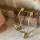 Pair of 19th century brass ball hooks