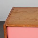 Pink and white chest of drawers by Jiri Jiroutek, model U-452 circa 1960