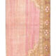 2x7 pink and brown turkish runner rug, 204x58cm