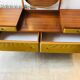 Vintage velvet dressing table, Roger Landeau, 1970