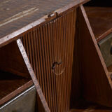 Swedish drop-leaf desk, antique – Scandinavian folk furniture – year 1783