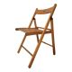 2 folding wooden chairs