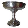 Large silver cup and crystal cup