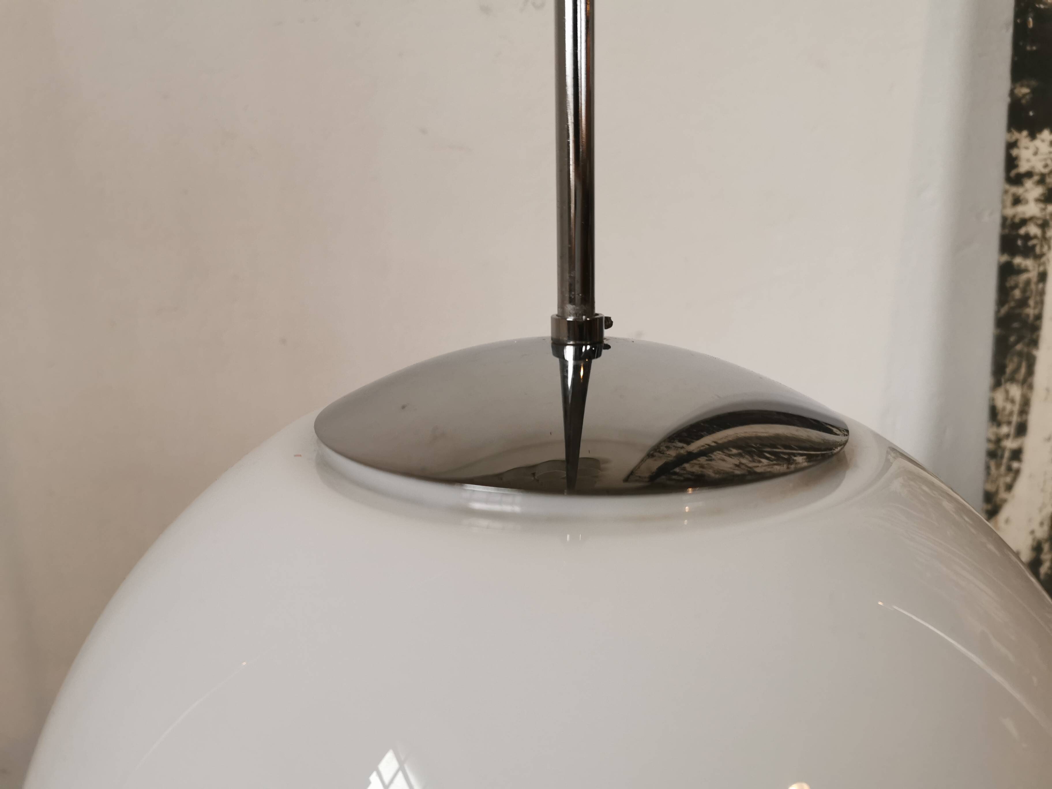 Technolumen white opaline ball pendant light