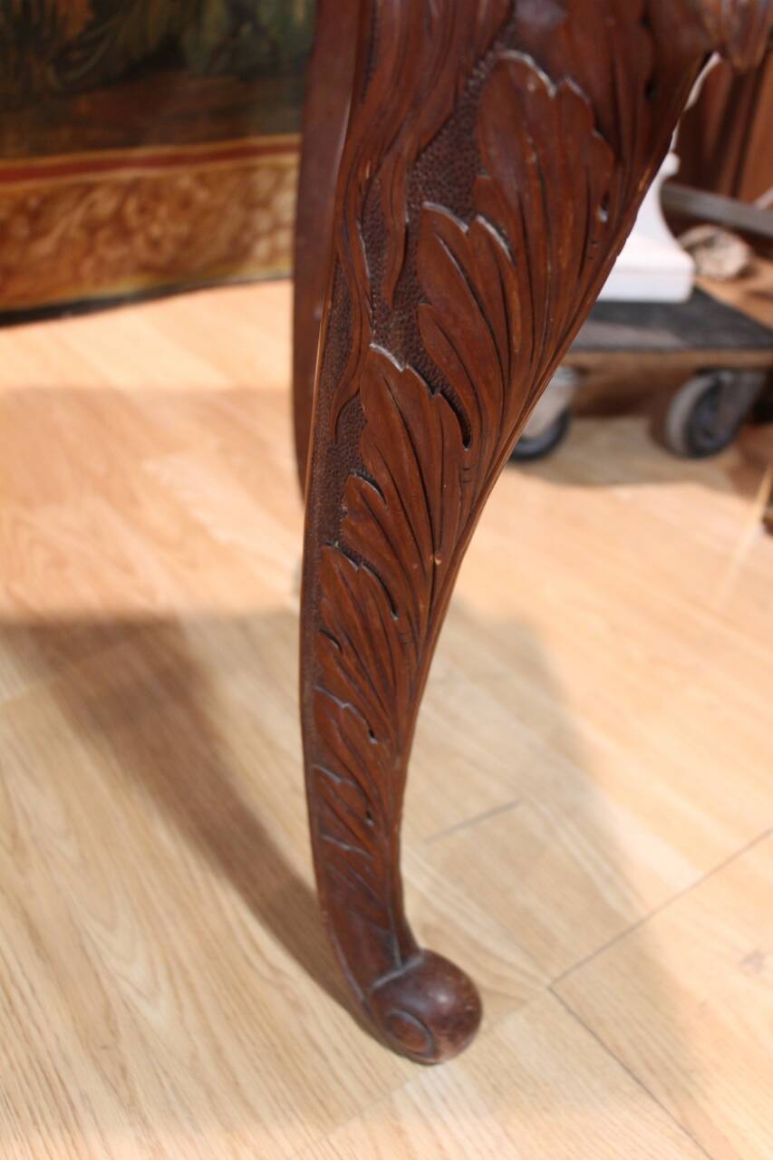 19th century carved center table