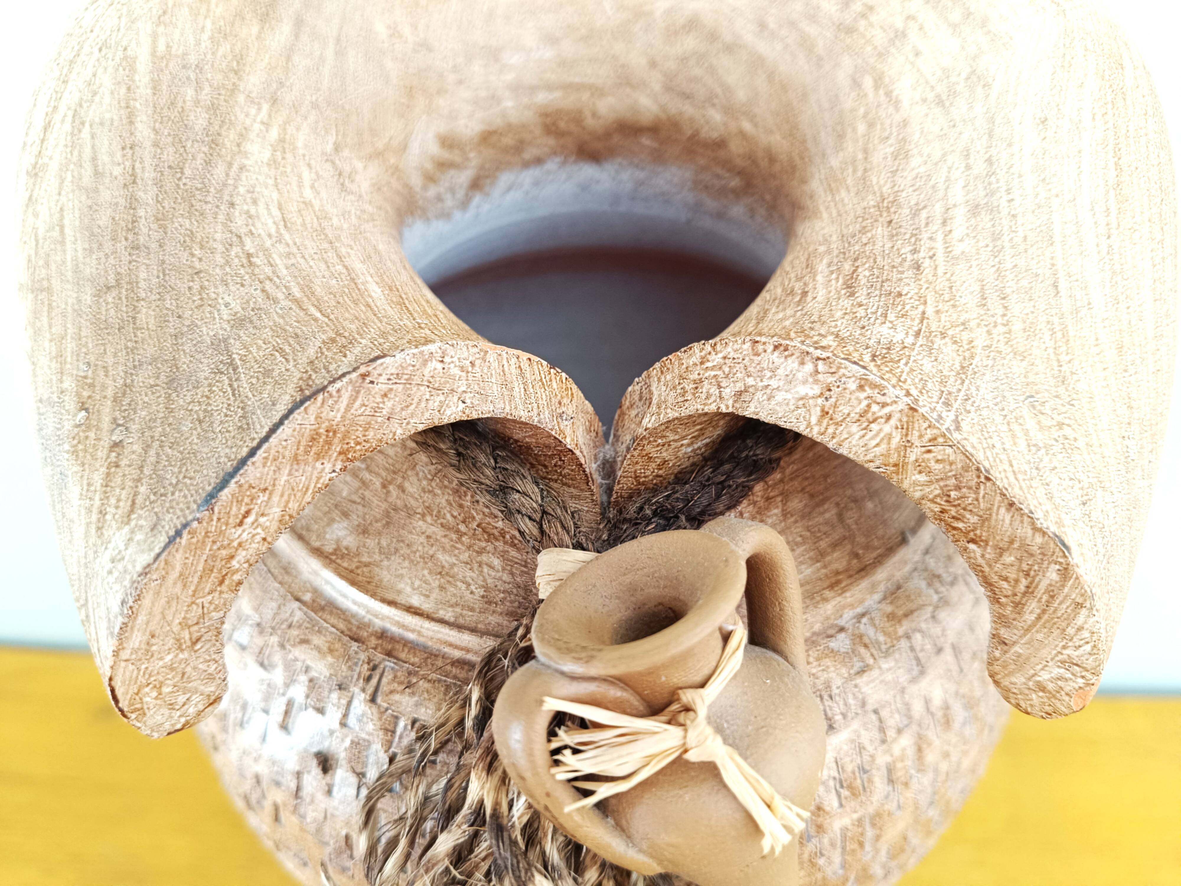 Decorative terracotta vase