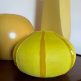 Art Deco yellow glass paste vase