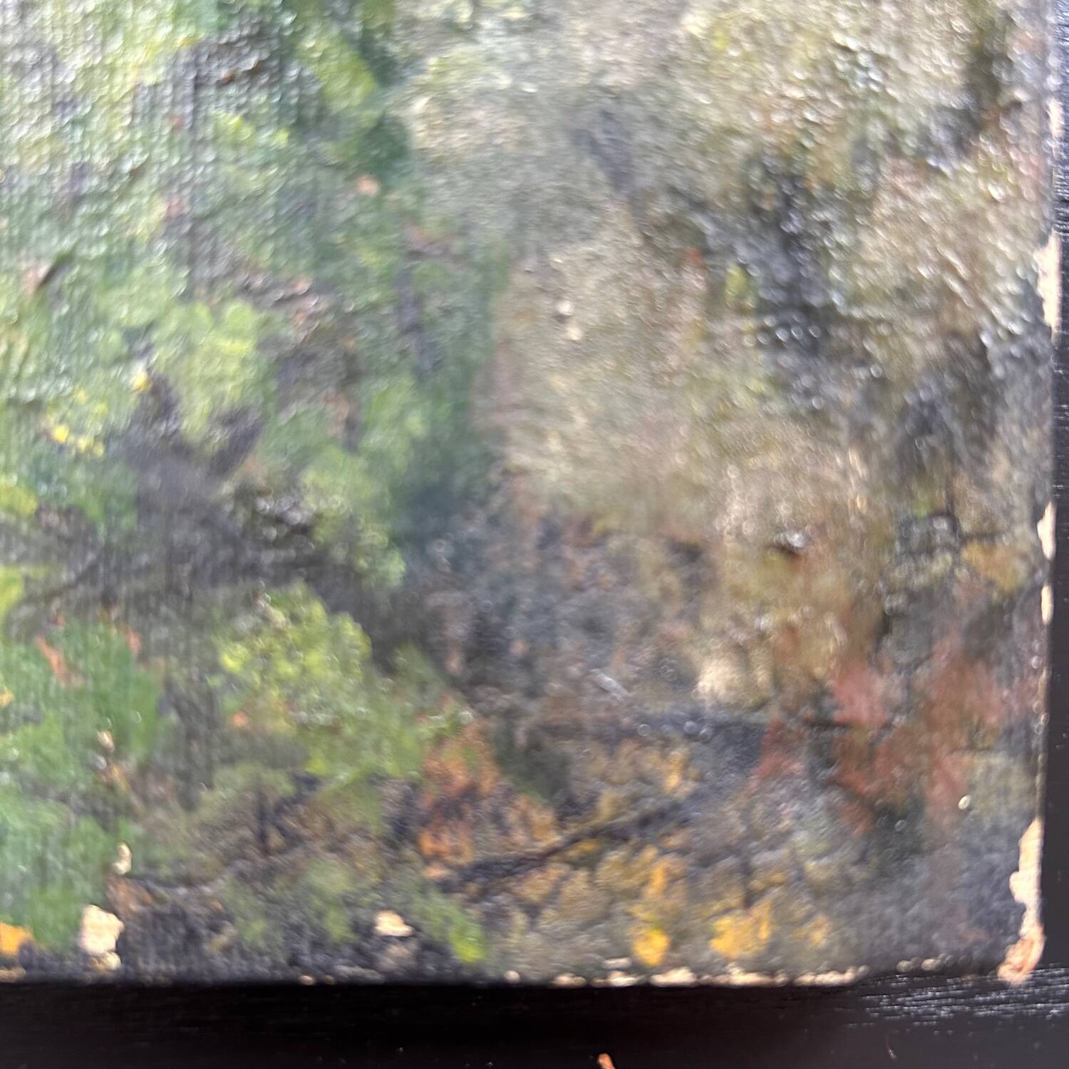 Old landscape painting of Tuscany