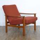 Fauteuil vintage scandinave en teck 1960