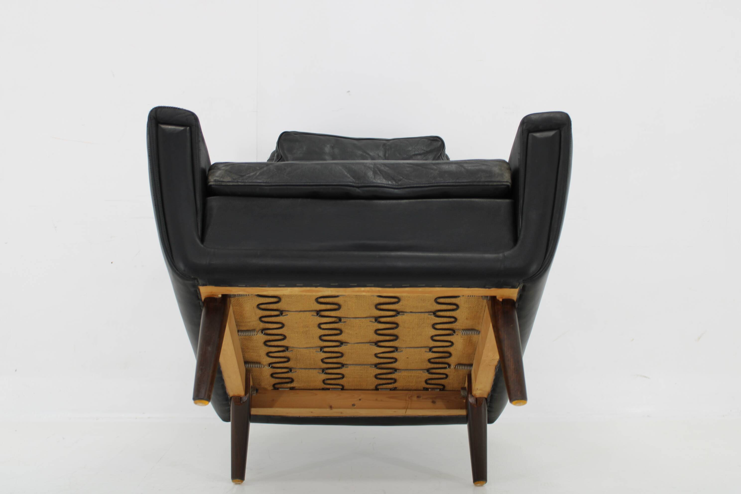 1970 Leather High Back Armchair , Denmark