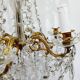 6 Light Bronze And Crystal Chandelier