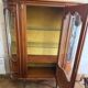 Louis XV style display cabinet in carved wood – elegant vintage furniture