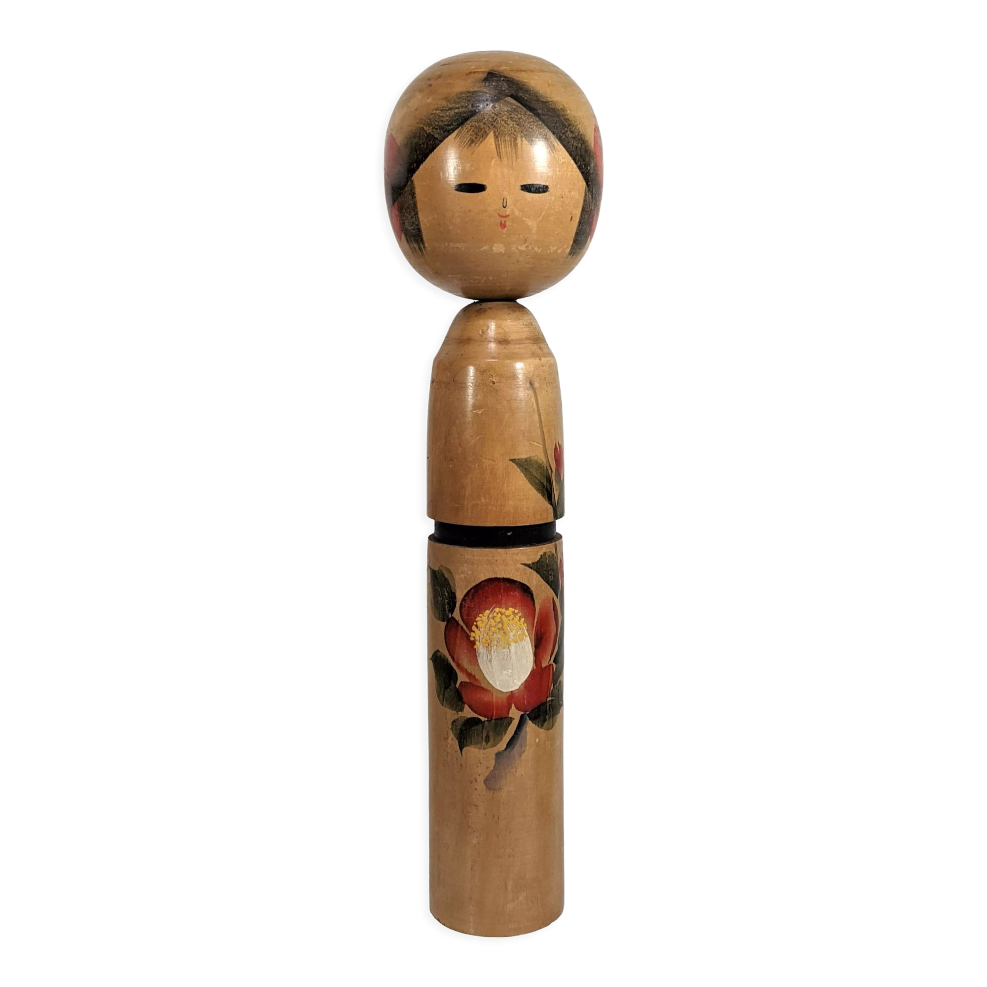 Kokeshi doll by Mrs. Sato Kozon vintage Japan 1960-70