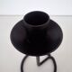 Black wrought iron candle holder