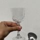 8 antique chiseled crystal stems - classic wine glasses