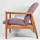 Original armchair GFM-64, 1960s, designer E. Homa, blue orange purple