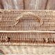 Vintage woven rattan briefcase