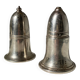 English silver-plated salt and pepper shakers by Broderick Bros Ltd for the Jury’s Hotel in Dublin