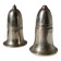 English silver-plated salt and pepper shakers by Broderick Bros Ltd for the Jury’s Hotel in Dublin