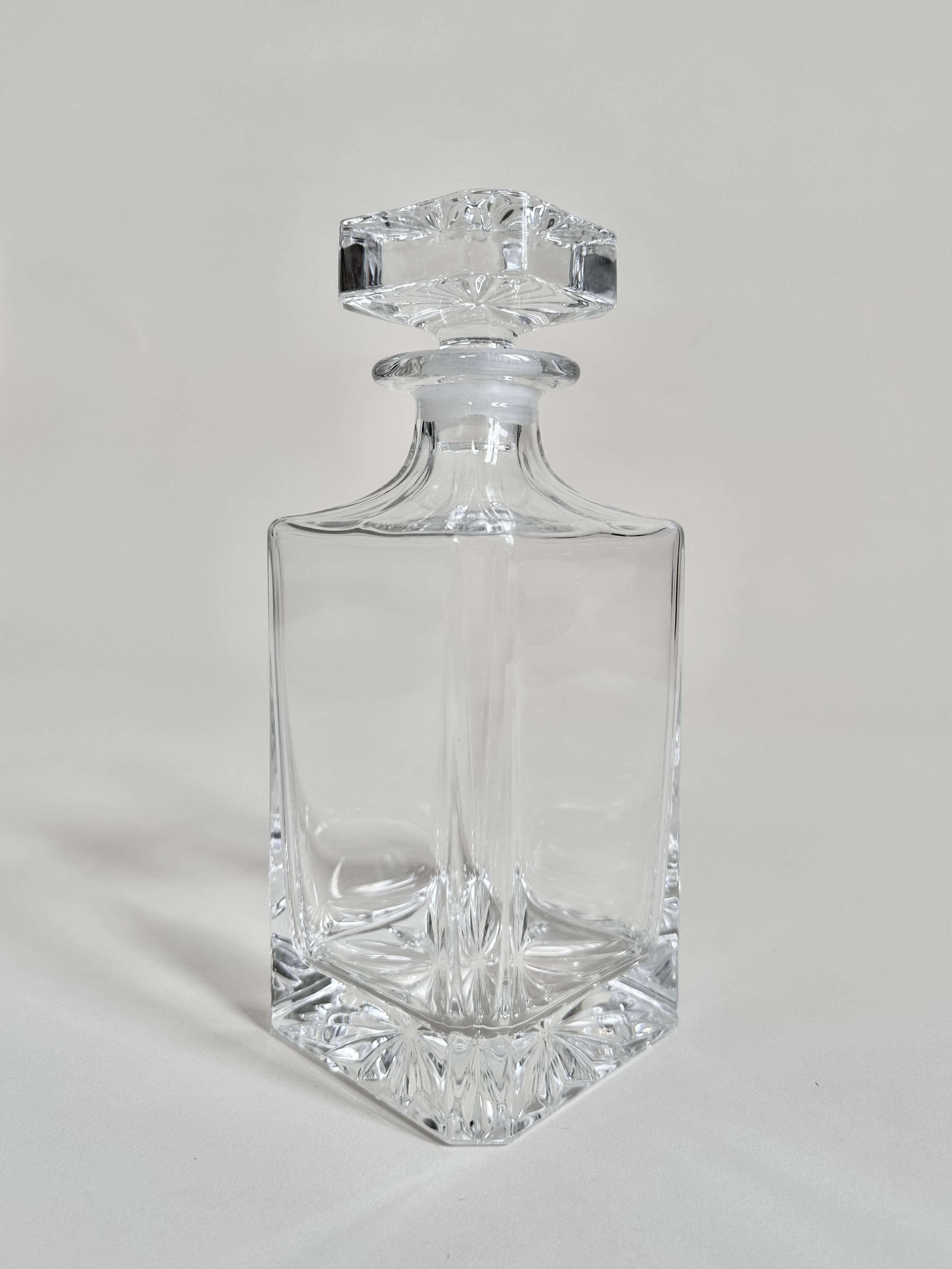 Cut crystal whisky carafe