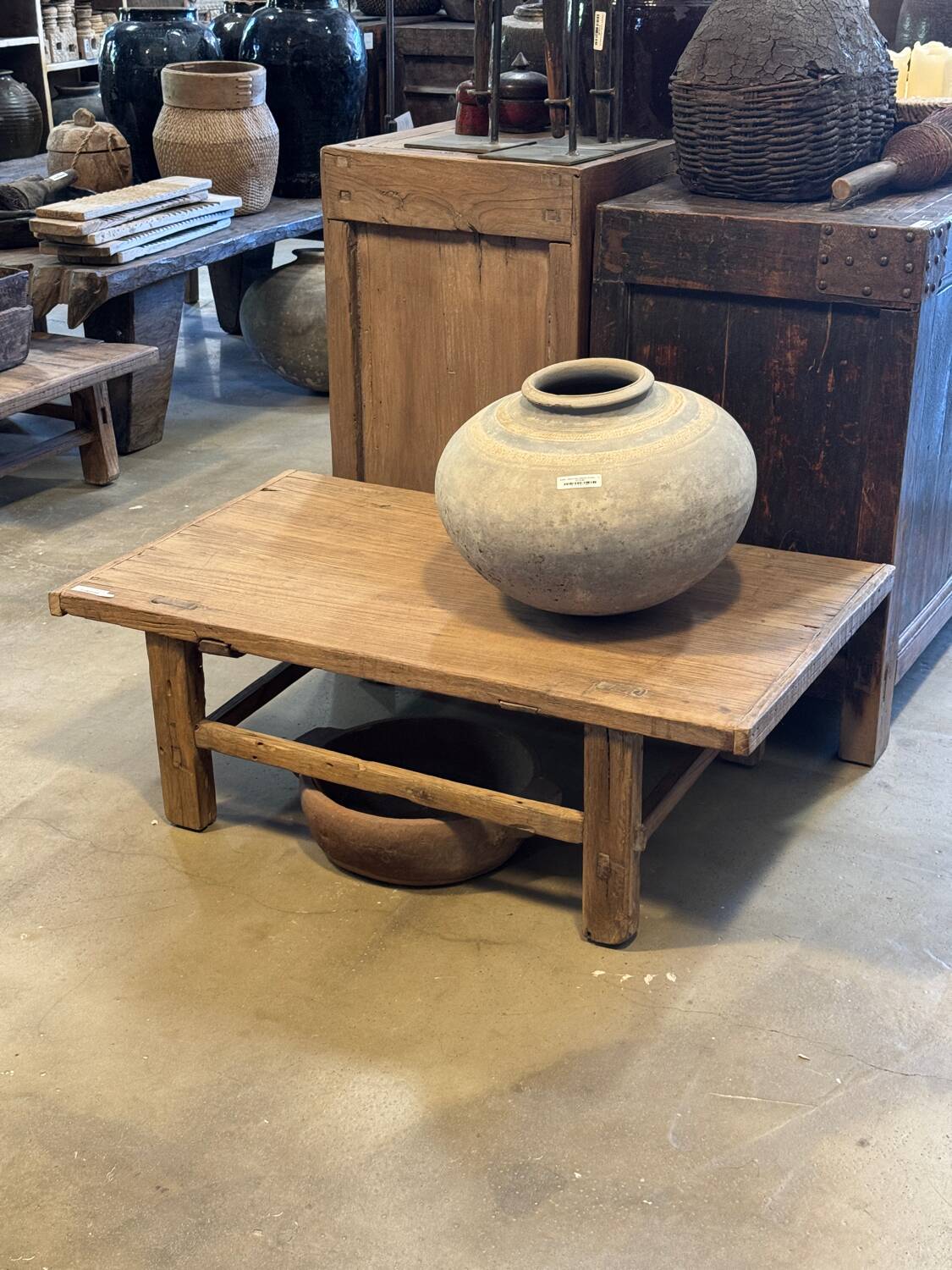 Fuzhou - Small antique Chinese coffee table in elm no. 4