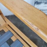 Scandinavian light wood armchair