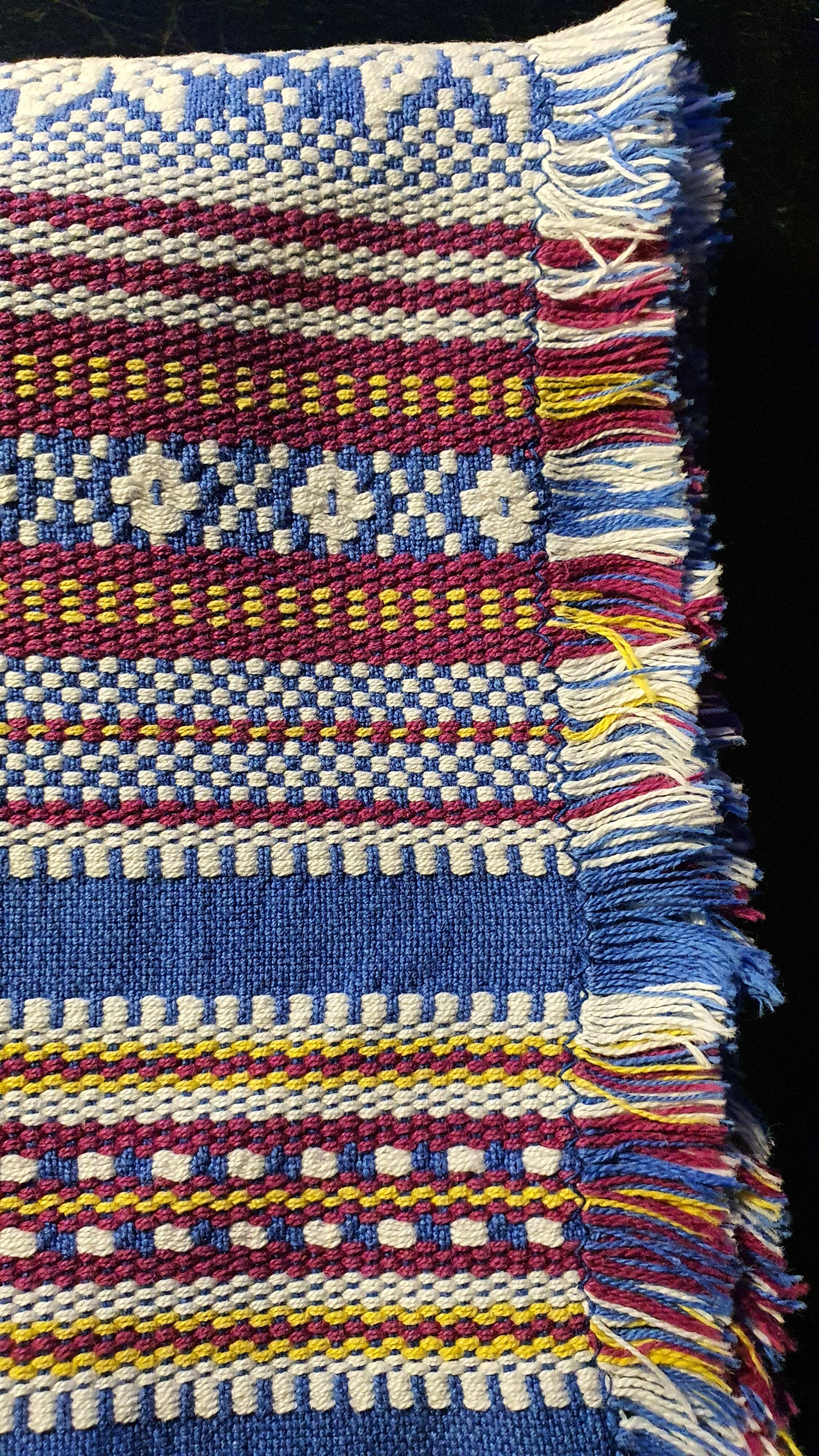 Woven tablecloth