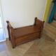 Rare entrance bench - Old chest bench - toy chest - oak color
